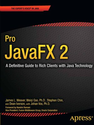 cover image of Pro JavaFX 2
